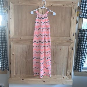 Gap kids striped maxi modest dress size L
